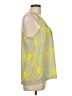 Twenty One 100% Polyester Yellow Sleeveless Blouse Size L - photo 4