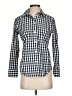 J.Crew Checkered-gingham Blue Long Sleeve Button-Down Shirt Size 00 - photo 1