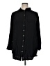 Carly Jean Black 3/4 Sleeve Button-Down Shirt Size XL - photo 1
