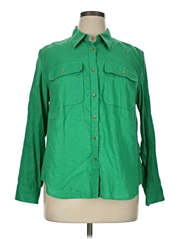 Lauren by Ralph Lauren Long Sleeve Button-Down Shirt (view 1)