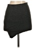 Leith Solid Gray Casual Skirt Size S - photo 2
