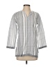 UNTUCKit 100% Cotton Gray 3/4 Sleeve Blouse Size 0 - photo 1