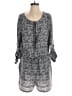 Ann Taylor LOFT 100% Polyester Gray Blue Romper Size 8 - photo 1