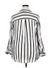 Assorted Brands Stripes Silver 3/4 Sleeve Button-Down Shirt Size 2X - photo 2