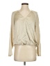 Brass 100% Polyester Ivory Long Sleeve Blouse Size S - photo 1
