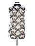 W118 by Walter Baker 100% Polyester Ivory Sleeveless Blouse Size M - photo 2