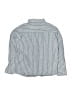 Zara Stripes Blue Long Sleeve Button-Down Shirt Size 9 - photo 2