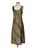 Natori Paisley Brown Casual Dress Size S - photo 1