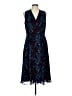 CAbi 100% Polyester Blue Purple Cocktail Dress Size 10 - photo 1