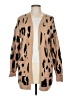 Merokeety Animal Print Tan Cardigan Size M - photo 1