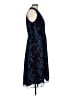 CAbi 100% Polyester Blue Purple Cocktail Dress Size 10 - photo 4