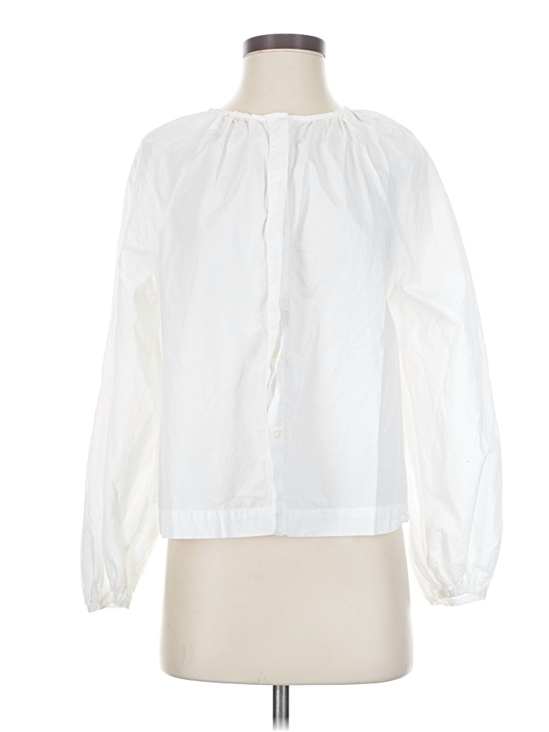 Pre-owned Universal Thread Long Sleeve Blouse In White