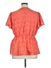 Lane Bryant 100% Polyester Orange Short Sleeve Blouse Size 14 - 16 Plus - photo 2