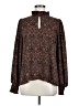 Evereve 100% Polyester Brown Long Sleeve Blouse Size M - photo 1