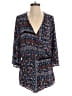 Abbeline 100% Polyester Paisley Houndstooth Stripes Blue Romper Size S - photo 1
