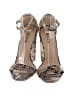 Just Fab Animal Print Ivory Brown Sandals Size 6 1/2 - photo 2