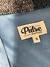 the pulse boutique 100% Polyester Plaid Blue Coat Size S - photo 6