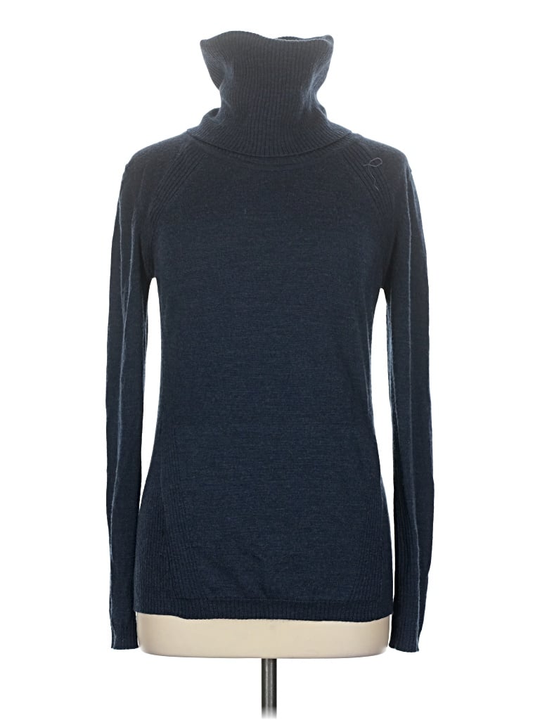 Pre-owned Lululemon Athletica Turtleneck Sweater In Blue