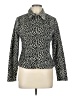 Sense 100% Polyester Animal Print Black Jacket Size L - photo 1