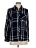 Rails 100% Rayon Plaid Blue Long Sleeve Button-Down Shirt Size M - photo 1