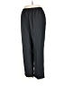 Alfred Dunner Stripes Black Casual Pants Size 14 - photo 1