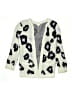 Design History 100% Nylon Animal Print Green Blue Cardigan Size L (youth) - photo 1