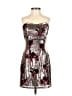 Guess 100% Polyester Metallic Silver Cocktail Dress Size 0 - photo 1