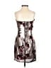 Guess 100% Polyester Metallic Silver Cocktail Dress Size 0 - photo 2