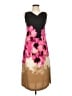DKNY 100% Polyester Graphic Brown Cocktail Dress Size 0 (petite) - photo 1