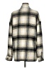 Pink Lily 100% Polyester Plaid Gray Long Sleeve Blouse Size M - photo 2