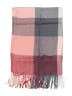 Unbranded Plaid Pink Red Scarf One size - photo 2