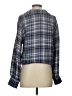 Drew Plaid Blue 3/4 Sleeve Blouse Size S - photo 2
