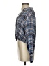Drew Plaid Blue 3/4 Sleeve Blouse Size S - photo 5