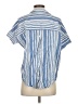 Madewell Stripes Blue Short Sleeve Blouse Size XS - photo 2