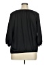 M.S.S.P. 100% Polyester Black 3/4 Sleeve Blouse Size XL (estimated) - photo 2