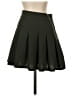 Trixxi Solid Black Green Casual Skirt Size S - photo 1