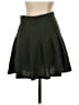 Trixxi Solid Black Green Casual Skirt Size S - photo 2