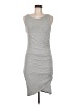 Leith Solid Gray Casual Dress Size M - photo 1