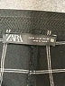 Zara Plaid Black Dress Pants Size M - photo 7