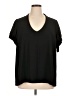 ModCloth 100% Polyester Black Short Sleeve Blouse Size 2X - photo 1