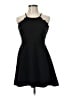 Nine Britton Solid Black Cocktail Dress Size M - photo 1