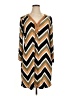 Tacera Chevron-herringbone Brown Orange Casual Dress Size XL - photo 1
