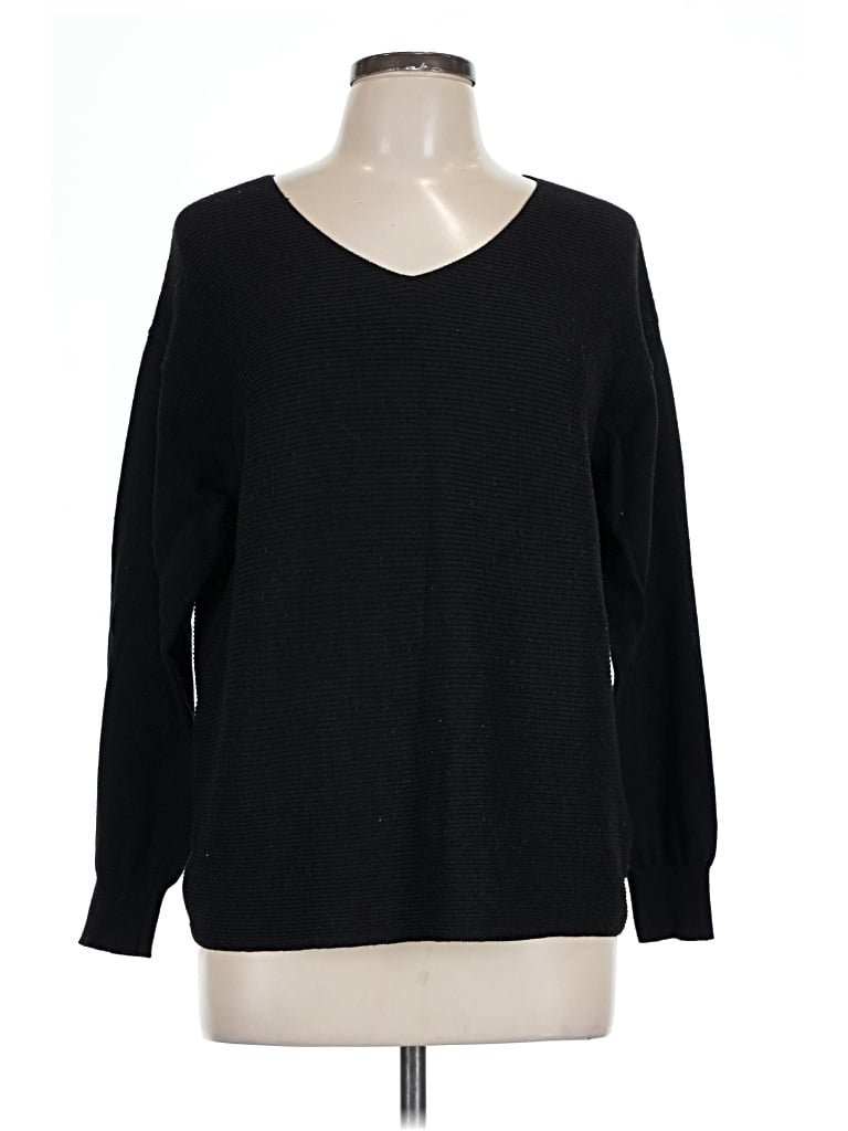 Pre-owned Ella Moss Pullover Sweater In Black