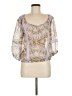 Olsenboye 100% Polyester White Ivory 3/4 Sleeve Blouse Size M - photo 1