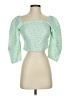 Levi's 100% Polyester Green 3/4 Sleeve Blouse Size XS - photo 1