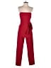 Black Halo Solid Red Jumpsuit Size 2 - photo 1