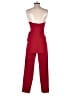 Black Halo Solid Red Jumpsuit Size 2 - photo 2