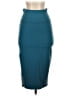 Bebe Solid Teal Formal Skirt Size S - photo 1