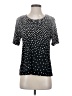 Allison Daley Polka Dots Black Short Sleeve Top Size S (petite) - photo 1
