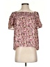 Hayden 100% Polyester Pink Short Sleeve Blouse Size S - photo 1